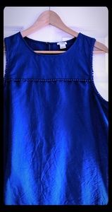 Royal blue sleeveless tank EUC size 10